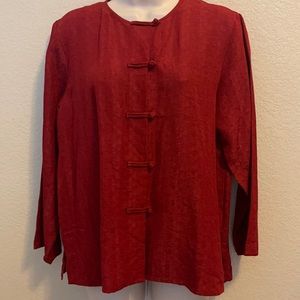 NWT Eileen Fisher silk mosaic top Medium